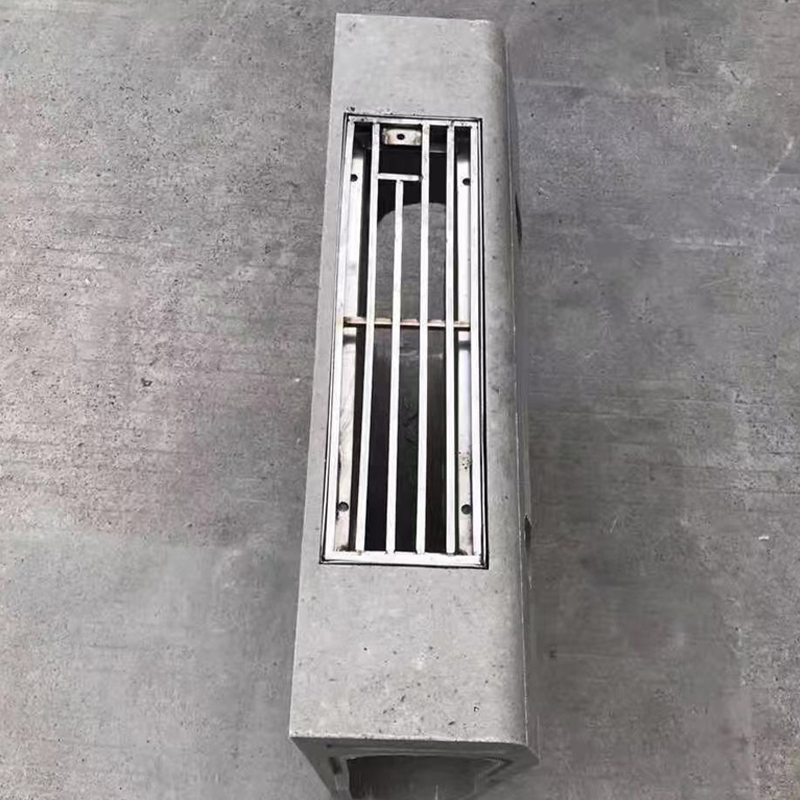 Bordür taşı drenaj hendeği inceleme kuyusu, Oluklu Kenar Doğrusal Bordür Drenaj Hendeği