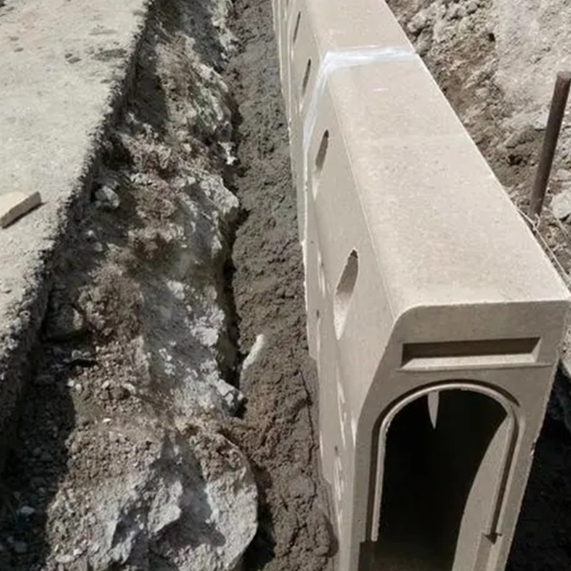 Bordür drenaj kanalı, Entegre Prekast Bordür drenaj hendeği